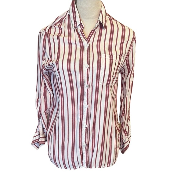 beachlunchlounge Tops - Striped Long Sleeve Coastal Shirt